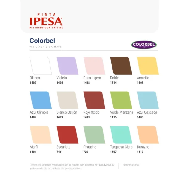 Pintura Vinílica Acrílica Colorbel 19 Lts - Image 3
